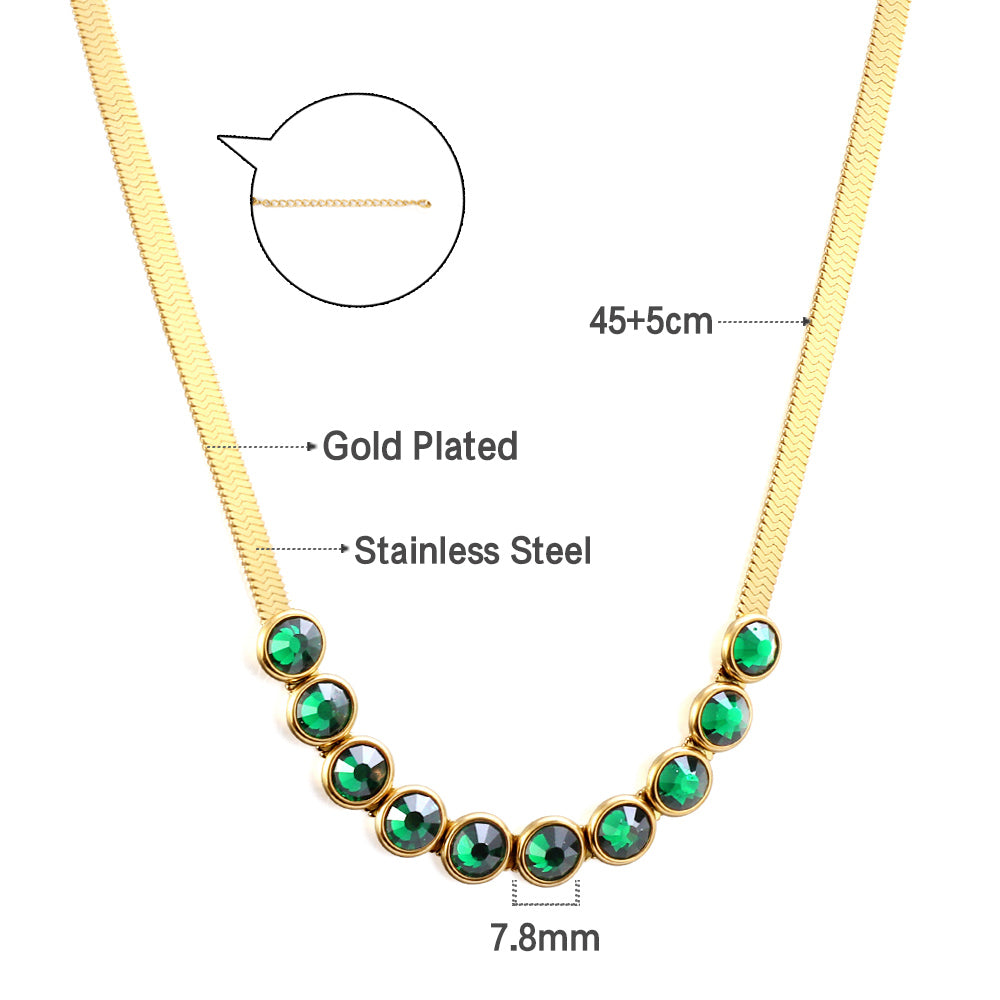 Émeraude Ligne Necklace