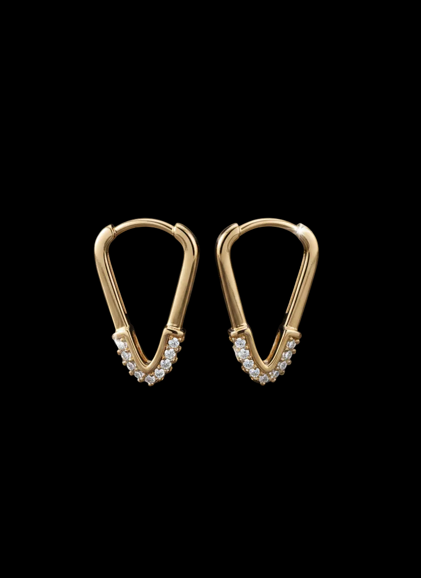Élan Curve Gold Earrings