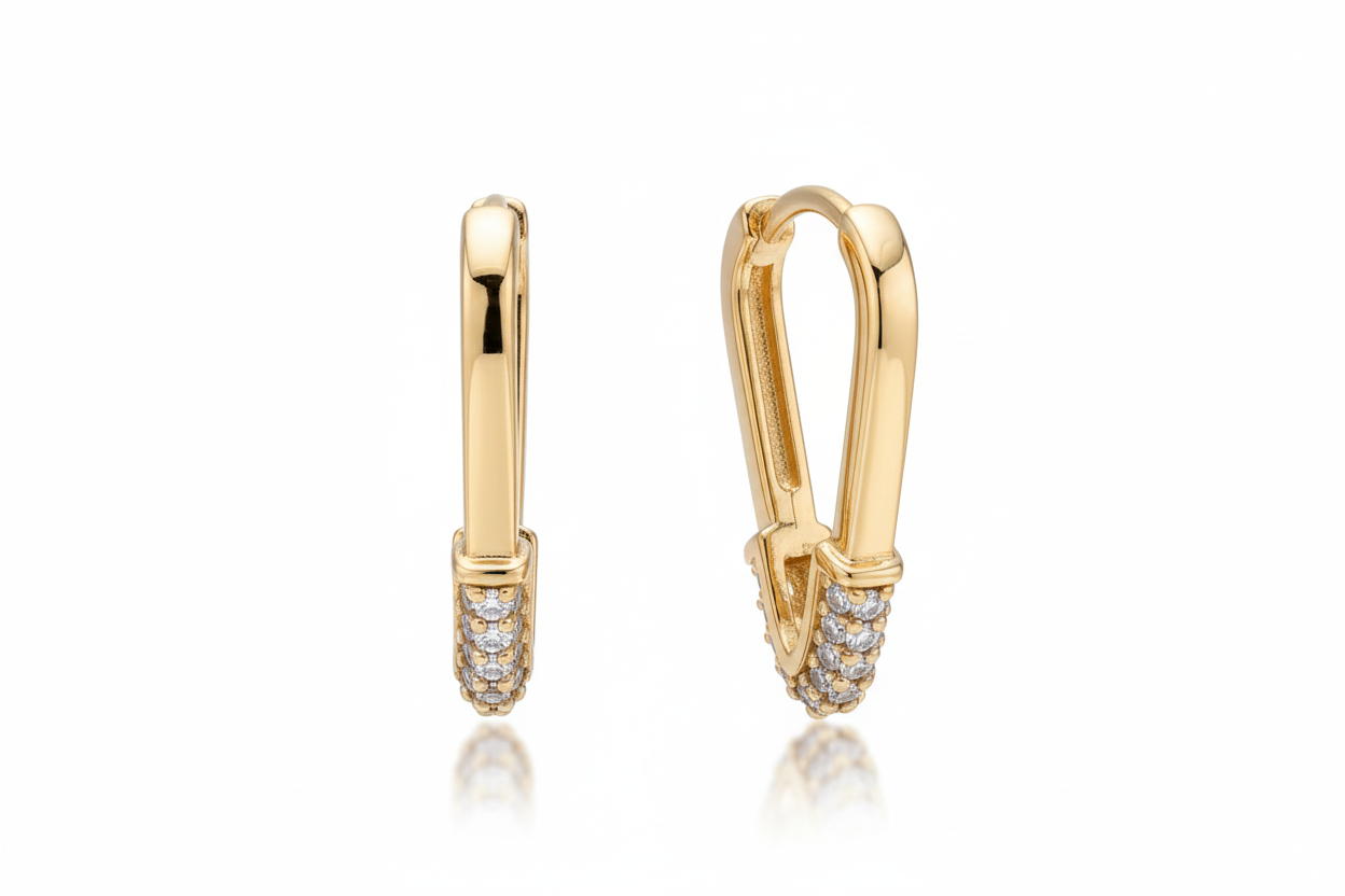 Élan Curve Gold Earrings